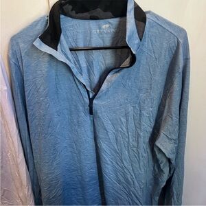 Greyson half zip blue XL